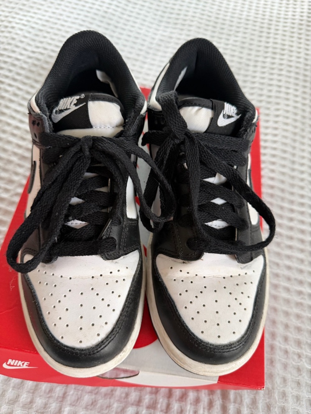 Nike PANDA 🐼 Black and White Retro Low-Top Sneakers